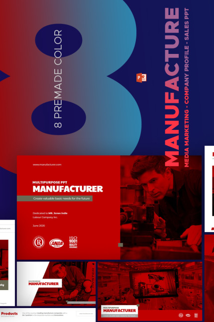 Kit Graphique #67588 Manufacturing Presentation Divers Modles Web - Logo template Preview