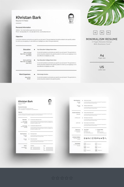 Kit Graphique #67633 Resume Design Divers Modles Web - Logo template Preview