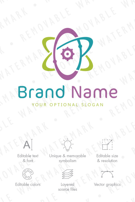 Kit Graphique #67643 Atom Science Divers Modles Web - Logo template Preview