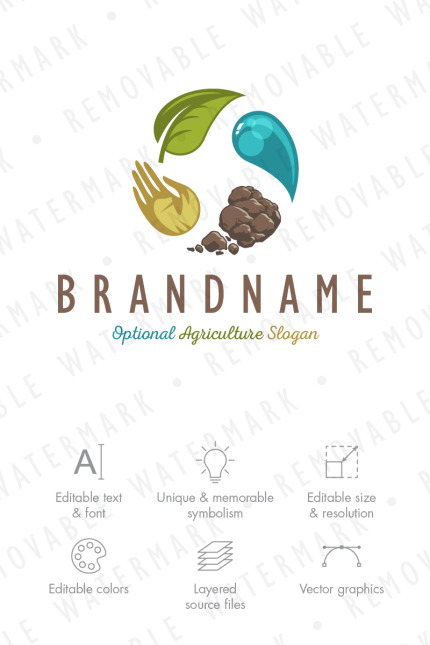 Kit Graphique #67780 Plant Circle Divers Modles Web - Logo template Preview