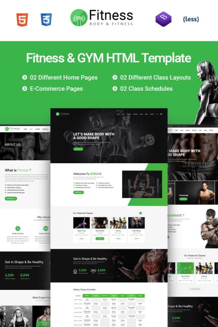 Kit Graphique #67810 Gym Fitness Divers Modles Web - Logo template Preview