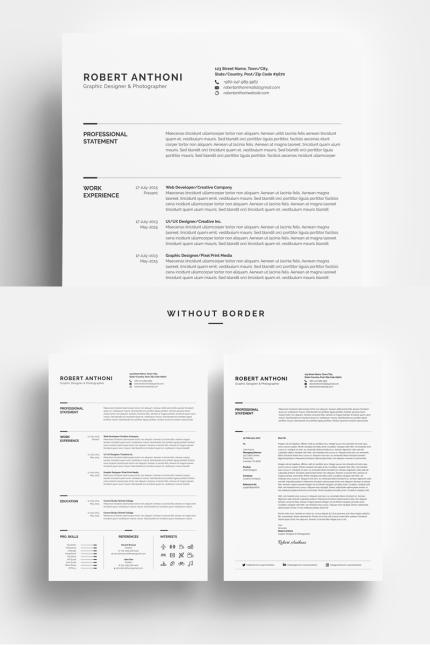 Kit Graphique #67893 Resume Cv Divers Modles Web - Logo template Preview