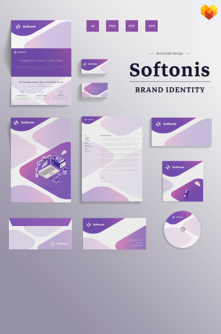 Kit Graphique #68045 Identity Business Entreprise MotoCMS Modles - Logo template Preview