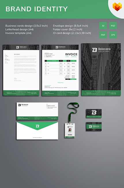 Kit Graphique #68049 Corporate Identity Entreprise MotoCMS Modles - Logo template Preview