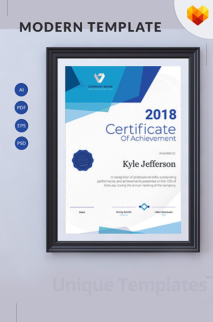 Kit Graphique #68051 Certificate Appreciation Diplme Certificat MotoCMS - Logo template Preview
