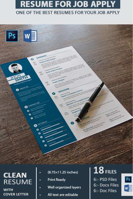 Kit Graphique #68136 A4 Resume Divers Modles Web - Logo template Preview