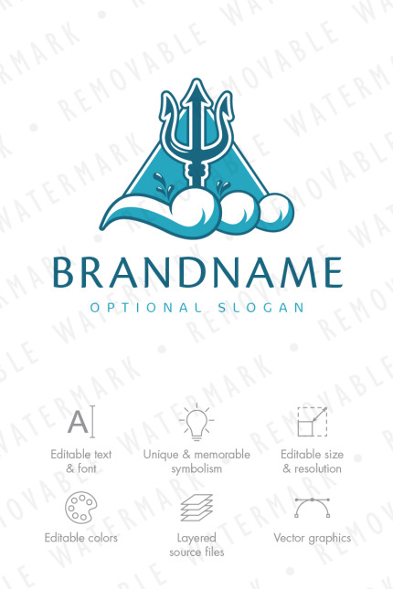 Kit Graphique #68415 Wave Ocean Divers Modles Web - Logo template Preview