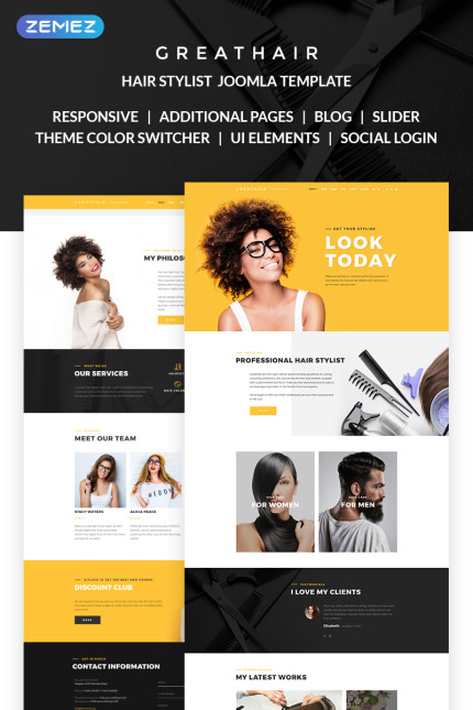 Kit Graphique #68467 Hair Stylist Divers Modles Web - Logo template Preview