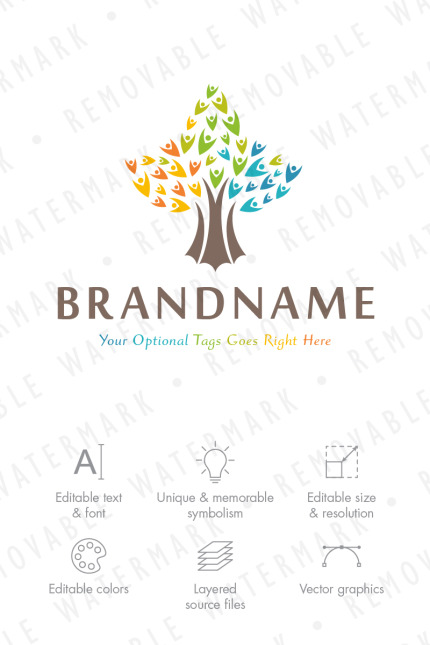 Kit Graphique #68468 Community Tree Divers Modles Web - Logo template Preview