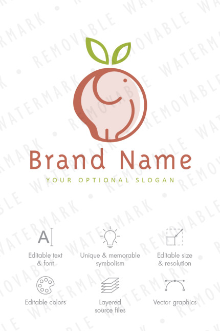 Kit Graphique #68629 Food Elephant Divers Modles Web - Logo template Preview