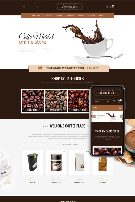Kit Graphique #68713 Coffee Chocolate Divers Modles Web - Logo template Preview