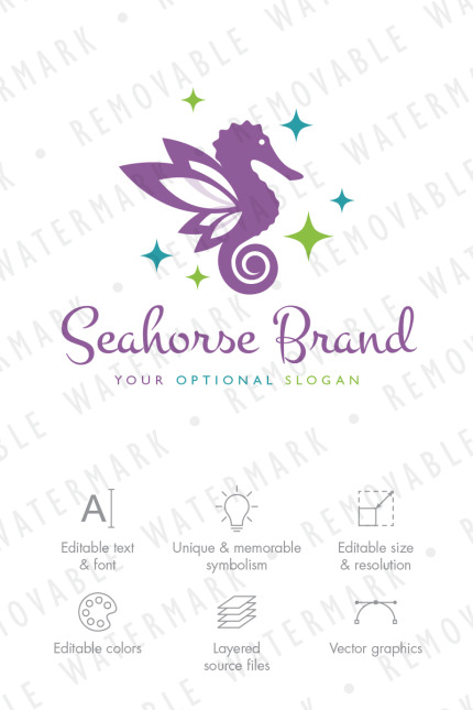 Kit Graphique #68806 Art Seahorse Divers Modles Web - Logo template Preview
