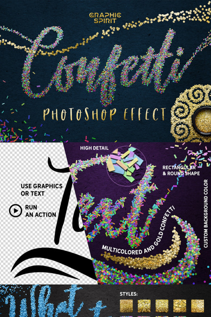 Kit Graphique #68845 Confetti Effect Divers Modles Web - Logo template Preview