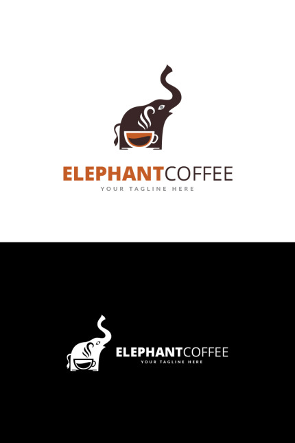 Kit Graphique #69107 Elephant Cafe Divers Modles Web - Logo template Preview