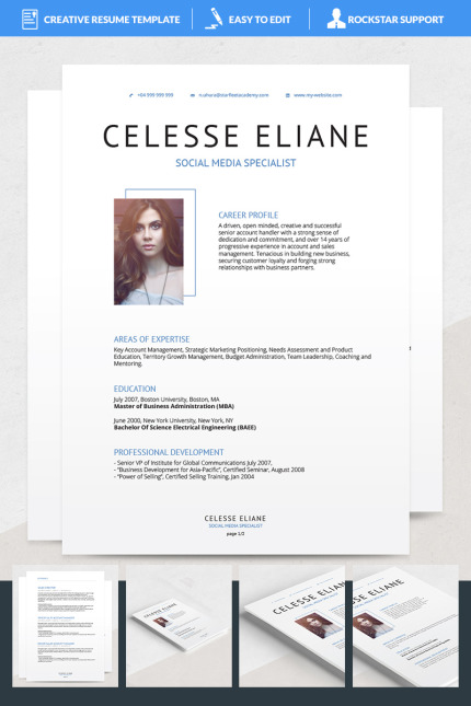 Kit Graphique #69127 Teacher Resume Divers Modles Web - Logo template Preview