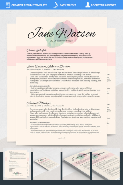 Kit Graphique #69164 Teacher Resume Divers Modles Web - Logo template Preview