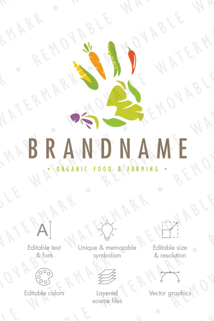 Kit Graphique #69222 Natural Food Divers Modles Web - Logo template Preview