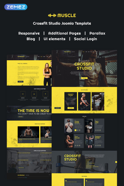 Kit Graphique #69232 Gym Crossfit Divers Modles Web - Logo template Preview