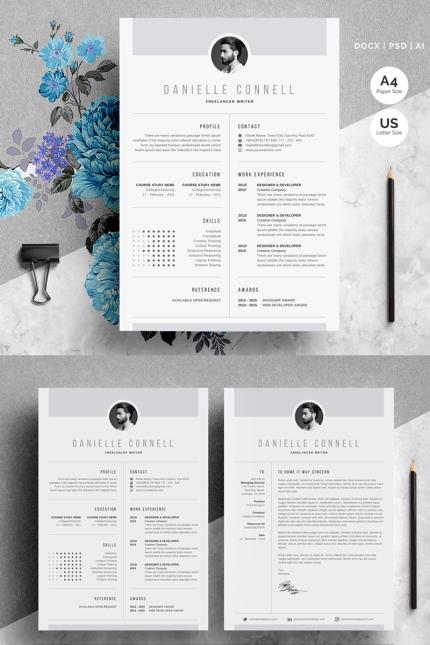 Kit Graphique #69409 Resume Cv Divers Modles Web - Logo template Preview