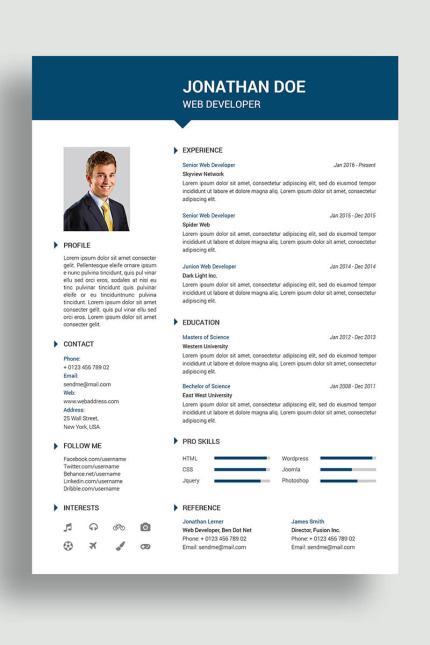 Kit Graphique #69421 Resume Bio Divers Modles Web - Logo template Preview