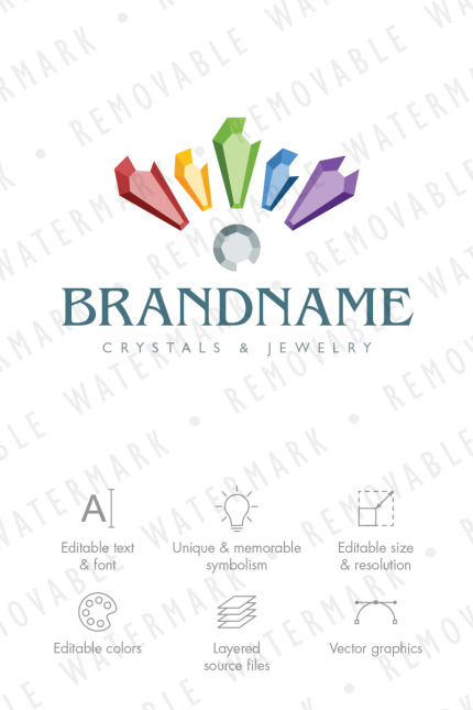 Kit Graphique #69497 Jewelry Rainbow Divers Modles Web - Logo template Preview