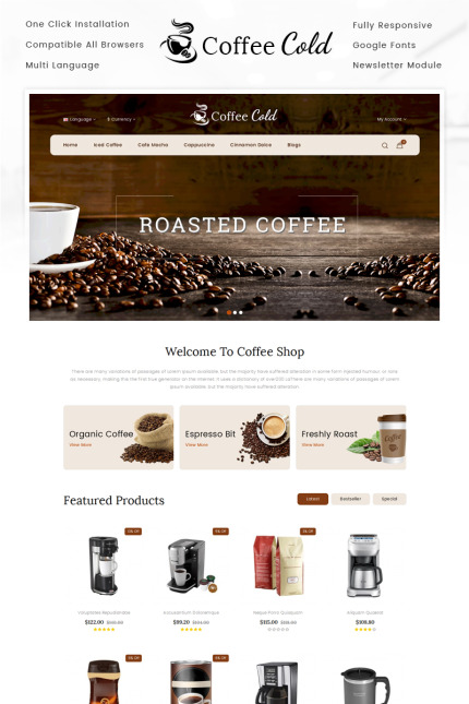 Kit Graphique #69527 Coffee Bakery Divers Modles Web - Logo template Preview