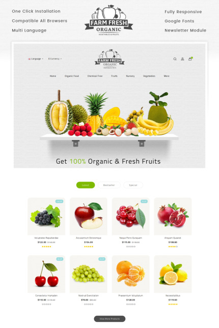 Kit Graphique #69543 Fruits Grocery Divers Modles Web - Logo template Preview