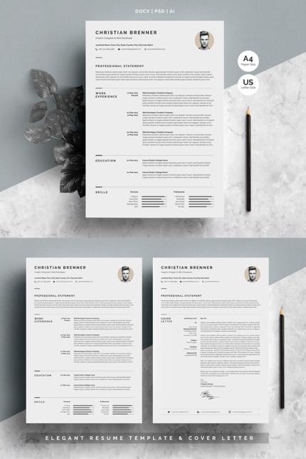 Kit Graphique #69608 Resume Cv Divers Modles Web - Logo template Preview