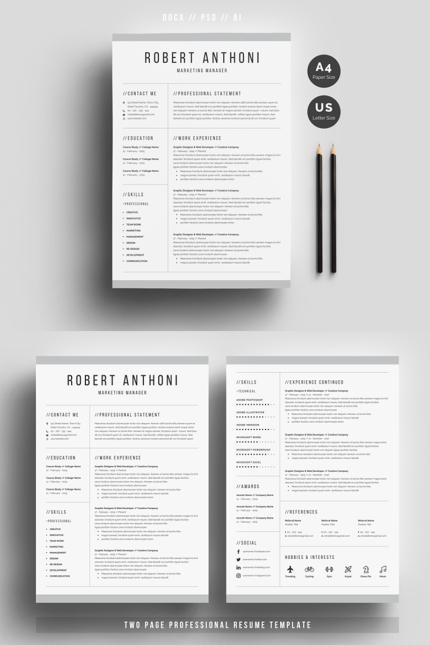 Kit Graphique #69612 Resume Cv Divers Modles Web - Logo template Preview