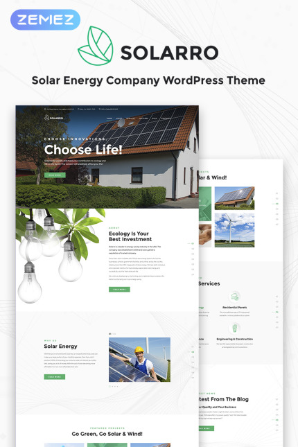 Kit Graphique #69626 Solar Energy Divers Modles Web - Logo template Preview