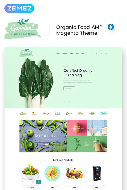 Kit Graphique #69648 Food Organic Divers Modles Web - Logo template Preview