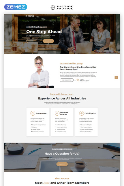Kit Graphique #69706 Onepage Attorney Divers Modles Web - Logo template Preview
