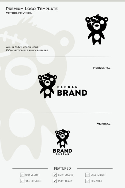 Kit Graphique #69735 Bear Bomber Divers Modles Web - Logo template Preview