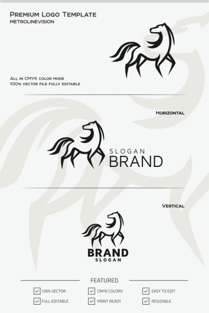Kit Graphique #69740 Animals Beaut Divers Modles Web - Logo template Preview