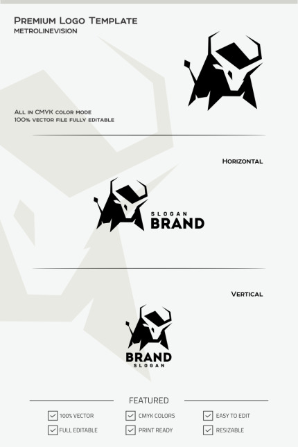 Kit Graphique #69791 Bull Head Divers Modles Web - Logo template Preview