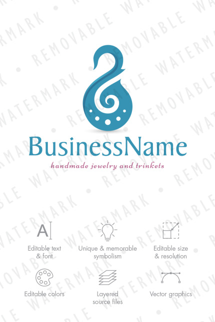 Kit Graphique #69856 Jewel Swan Divers Modles Web - Logo template Preview
