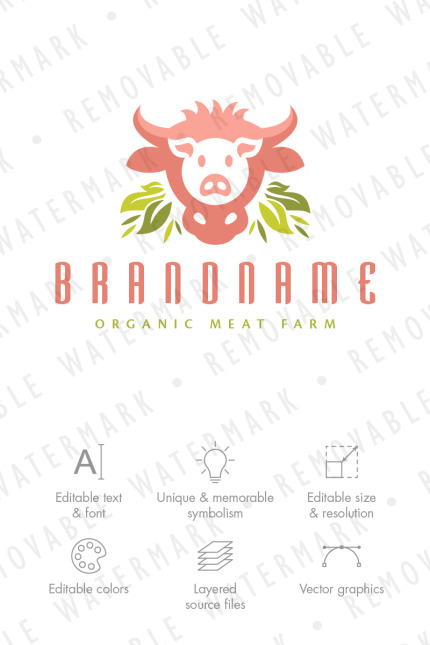 Kit Graphique #69857 Bull Natural Divers Modles Web - Logo template Preview