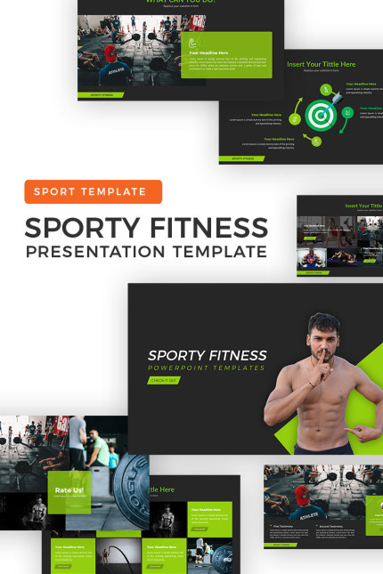 Kit Graphique #69931 Sporty Fitness Divers Modles Web - Logo template Preview