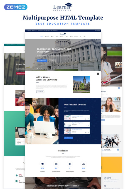 Kit Graphique #70094 University Education Divers Modles Web - Logo template Preview
