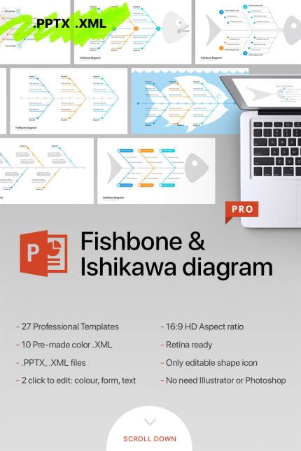 Kit Graphique #70097 Ishikawa Poissonos Divers Modles Web - Logo template Preview
