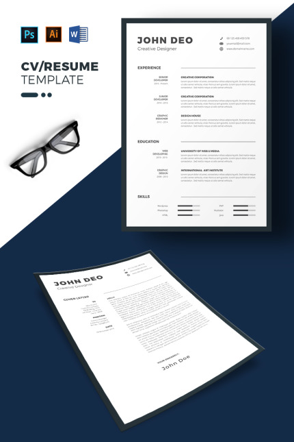 Kit Graphique #70262 Resume Cv Divers Modles Web - Logo template Preview