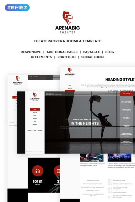 Kit Graphique #70284 Theater Opra Divers Modles Web - Logo template Preview