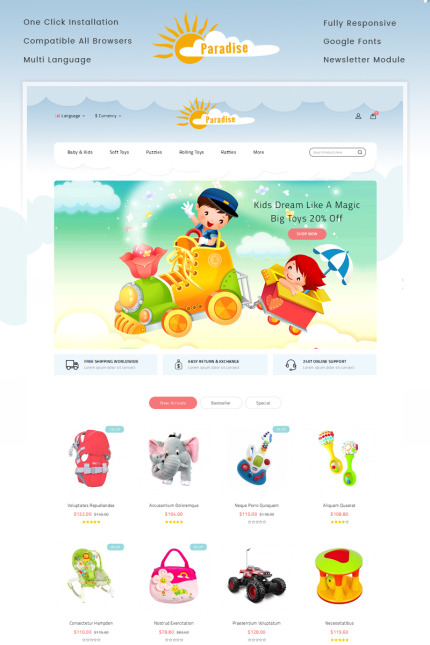 Kit Graphique #70419 Enfants Jouets Divers Modles Web - Logo template Preview