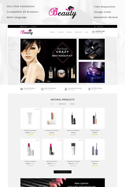 Kit Graphique #70420 Cosmetique Beaut Divers Modles Web - Logo template Preview