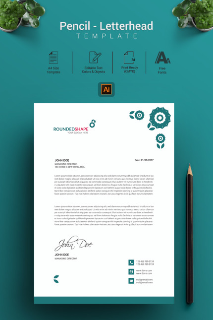 Kit Graphique #70518 Business Letterhead Divers Modles Web - Logo template Preview