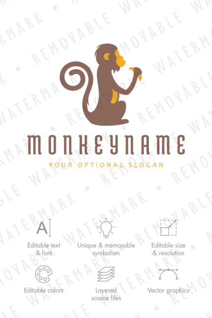 Kit Graphique #70526 Animal Singe Divers Modles Web - Logo template Preview