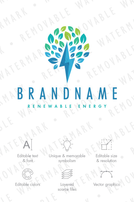 Kit Graphique #70527 Tree nergie Divers Modles Web - Logo template Preview