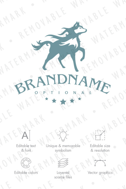 Kit Graphique #70550 Animal Wolf Divers Modles Web - Logo template Preview