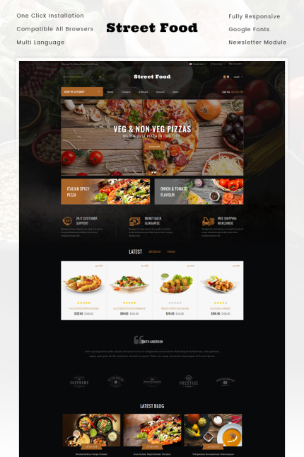 Kit Graphique #70578 Pizza Alimentation Divers Modles Web - Logo template Preview