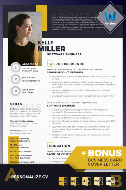 Kit Graphique #70785 Resume Template Divers Modles Web - Logo template Preview